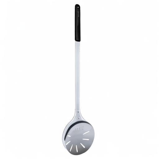 ooni Pizza Turning Peel - 7 Inch Aluminum Perforated Pizza Peel, Lightweight Metal Pizza Turner with Long Handle, Pizza Tools, Pizza Oven Accessories