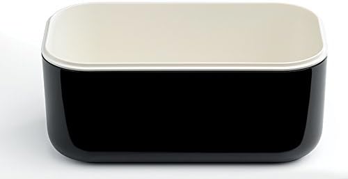 Lékué Ice Box | Black | Ice Cube Tray For Freezer With Lid & Bin | Made With 100 Percent Platinum Silicone | Elegant And Retro Style Ice Cubes | For Cocktails, Ice Tea & Coffee And More |