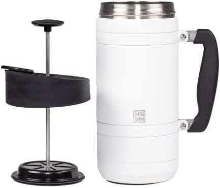 BruTrek by Planetary Design | BaseCamp French Press | 48 fl.oz - White
