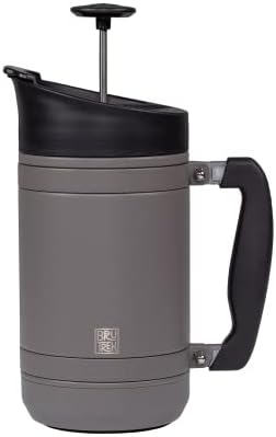 BruTrek by Planetary Design | BaseCamp French Press | 32 fl.oz Storm Gray
