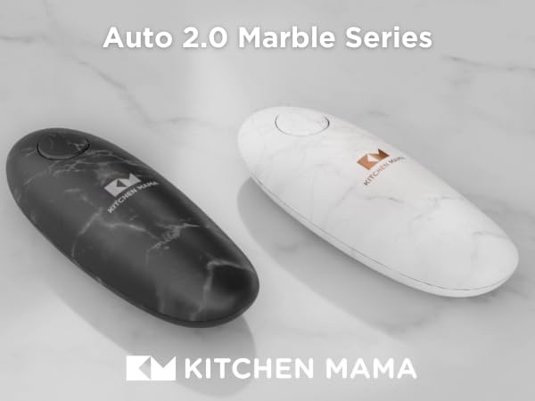 Kitchen Mama Auto 2.0 Electric Can Opener, Marble Black