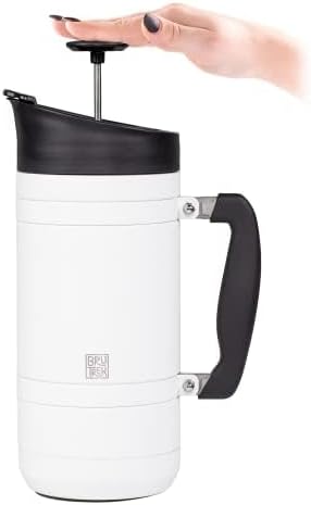 BruTrek by Planetary Design | BaseCamp French Press | 48 fl.oz - White