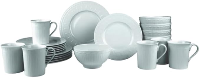Villeroy & Boch Cellini 24 Piece Dinnerware Set, White