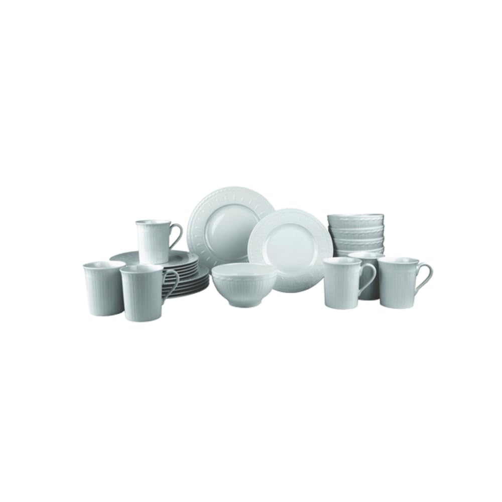Villeroy & Boch Cellini 24 Piece Dinnerware Set, White