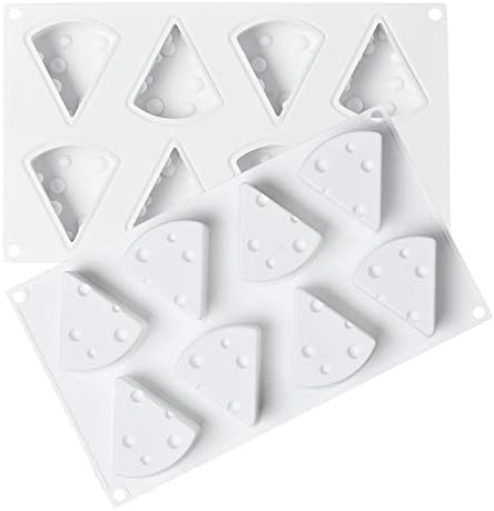 OCPO Kitchen Cheese Silicone Mold for Baking Mousse Cake, 8 Cavities