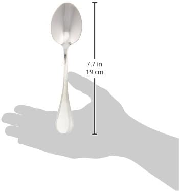 Artaste Rain Dinner Spoon, Silver, 7.5 Inch, Set of 12