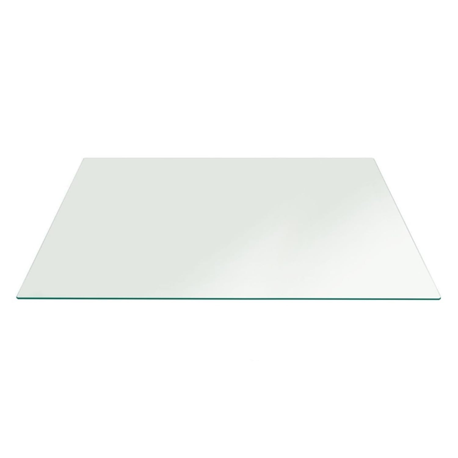 42 x 72" Tempered Glass Table Top with 1/4" Thickness, Flat Polished Edge and Safety Corners Clear Surface Replacement for Dining, Coffee or Office Tables Scratch Resistant by Fab Glass and Mirror