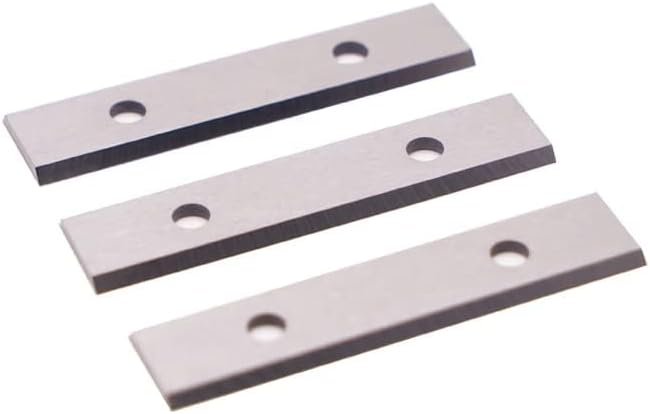 LU&MN Carbide Scraper Replacement Blades, 2.38" / 60×12×1.5mm Double-Edged Reversible Blades, Fits Most Handheld Paint, Glue& Grout Scrapers, 10Pieces