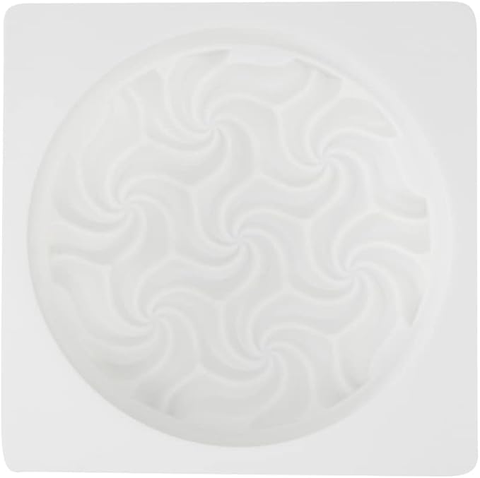 Pastry Tek 6.8 Inch Swirl Cake Pan, 1 Oven-Ready Silicone Bundt Cake Pan - Flexible, Freezable, White Silicone Small Cake Mold, Easy Release, For Baking Desserts - Restaurantware
