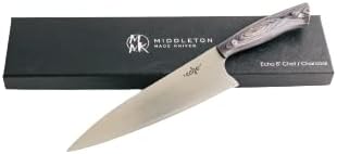 Middleton Made Knives Echo 8 Inch Chef Knife, AEB-L Stainless, Charcoal