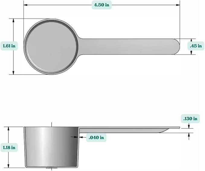 Supplement and Supply 32 mL (32 CC | 1.08 Oz.) Long Handle Plastic Measuring Spoon for Coffee, Protein Powder, Pet Food, Spices, Grains, Dry Goods – Food-Grade BPA-Free (Pack of 100)