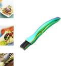 2024 New Shred Silk The Knife, Stainless Steel Chopped Green Onion Knife, Kitchen Vegetable Cutter Sharp Scallion Shredding Cutter Shred Knife Household Multifunctional Food Slicer Gadget