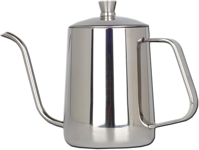 Gooseneck Kettle 600ML Metal Coffee Kettle, Coffee Thin Spout, Gooseneck Pitcher, Narrow Spout Pot, Dripper Stainless Steel Water Bottle