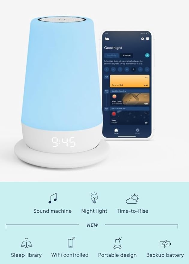 Hatch Rest+ 2nd Gen Sound Machine, Night Light & Audio Monitor