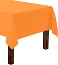 Gee Di Moda Rectangle Tablecloth - 60 x 84 Inch Orange Table Cloth for 5 Foot Rectangle Tables - Heavy Duty Washable Fabric - for Holiday Party, Dinner, Weddings, Baby Shower & Events