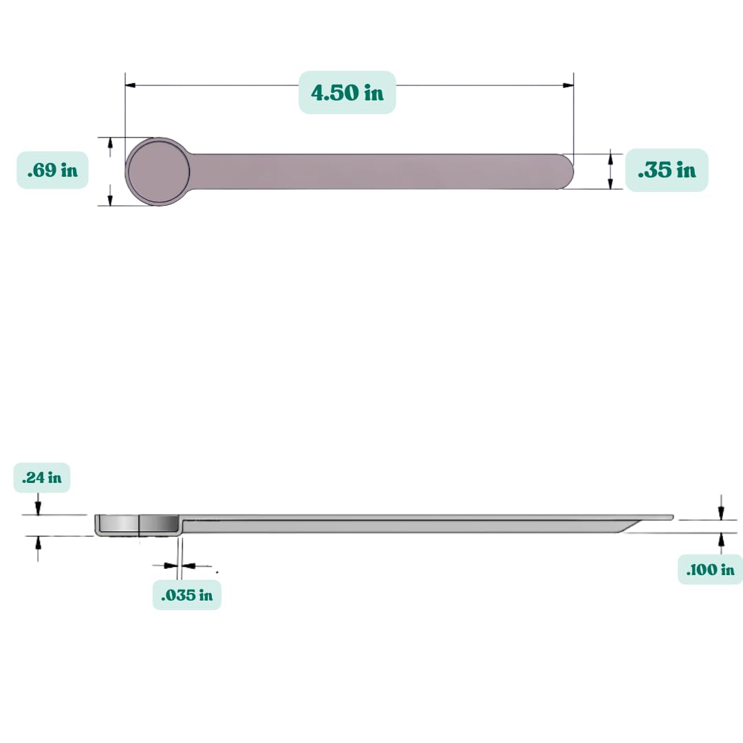 Supplement and Supply 1 mL (1 CC) Long Handle Plastic Measuring Spoon for Coffee, Protein Powder, Pet Food, Spices, Grains, Dry Goods – Food-Grade BPA-Free (Pack of 25)