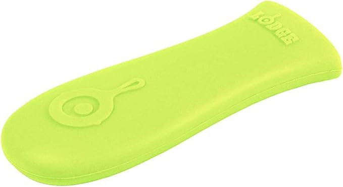 Lodge Silicone Hot Handle Holder - Heat-Resistant Cast Iron Skillet Handle Cover for Pans 9 Inches & Larger - Dishwasher-Friendly Silicone Hot Grip Sleeve - Reusable Skillet Accessory - Red