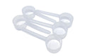 Supplement and Supply 1/4 Cup (4 Tablespoon | 2 Oz. | 60 mL) Long Handle Plastic Measuring Scoop for Coffee, Protein Powder, Pet Food, Spices, Grains, Dry Goods – Food-Grade BPA-Free (Pack of 5)