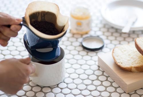 ZERO JAPAN - Bee House Pour Over Coffee Dripper - Ceramic Coffee Maker with Elegant Peek Hole, Drip Cone Brewer Coffee Gifts, Brewing Accessories - Tomato, Standar Size