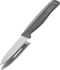 Zyliss Paring Knife – Sharp German Stainless Steel Blade with Sustainable Wheat Straw Non-Slip Handle – Includes Safety Cover – Dishwasher Safe – 3.5 inches - Gray