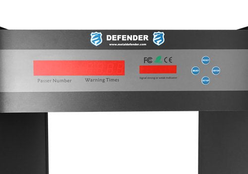 Metal Defender Walk-Through Metal Detector for Weapons and Contraband