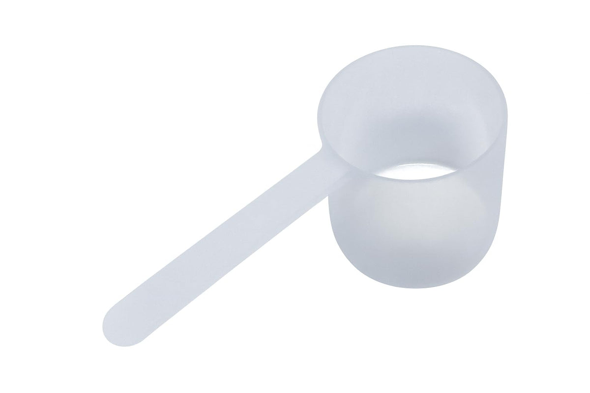 Supplement and Supply 1/3 Cup (80 mL | 2.7 Oz.) Long Handle Plastic Measuring Scoop for Coffee, Protein Powder, Pet Food, Spices, Grains, Dry Goods – Food-Grade BPA-Free (Pack of 25)