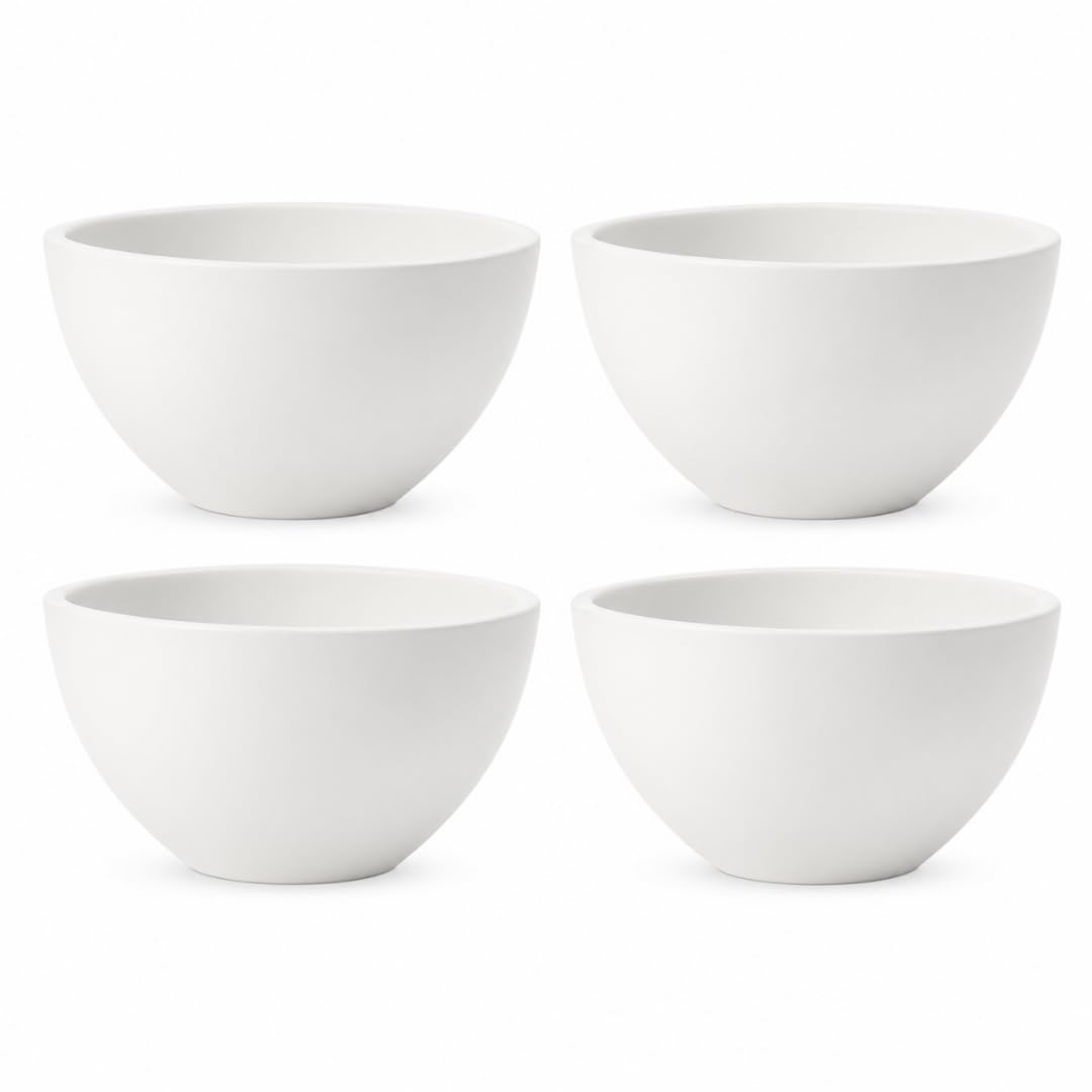 Villeroy & Boch Artesano Original Rice Bowls, Creamy White, Set of 4