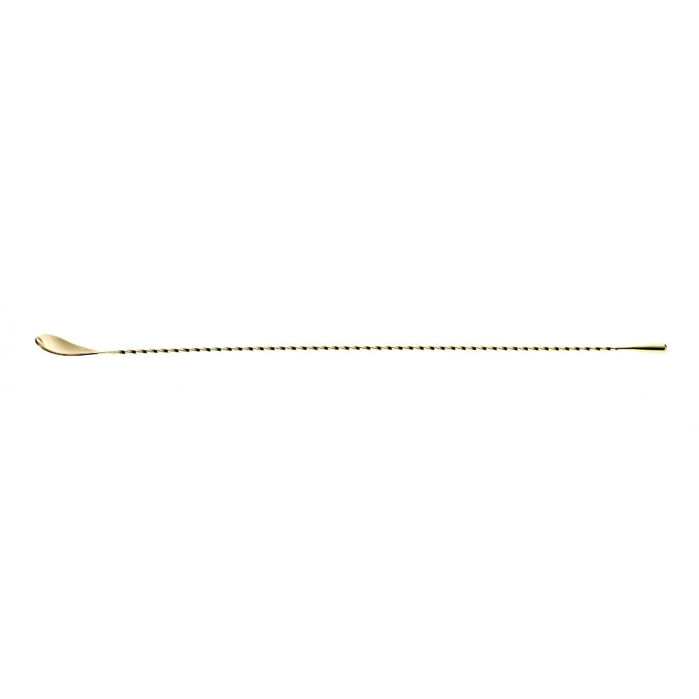 Barfly Teardrop Bar Spoon, End 19 5/8" (50 cm), Gold