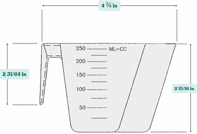 Supplement and Supply 1 Cup (8 Oz. | 250 mL) Scoop for Coffee, Protein Powder, Pet Food, Spices, Grains and Dry Goods – Plastic Food-Grade, BPA-Free Measuring Cup (Pack of 1)