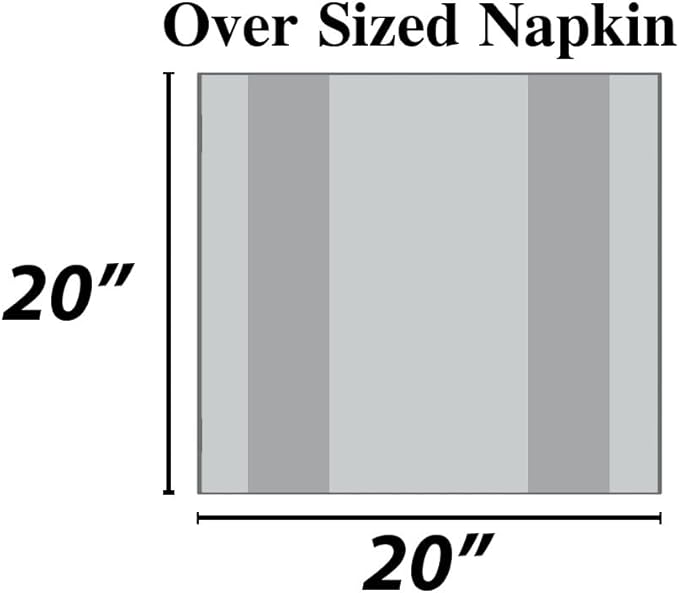 Urban Villa Cloth Napkins Cotton 20x20 (Set of 12) Black Cheks