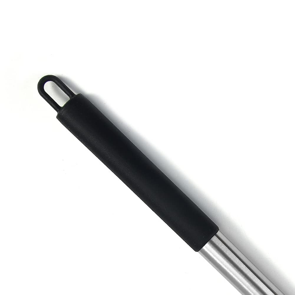 HOIRIX 2Pack Small Silicone Turner High Heat Resistant Slotted Spatula for Fish, Eggs, Pancakes and More (Set of 2, Black2)