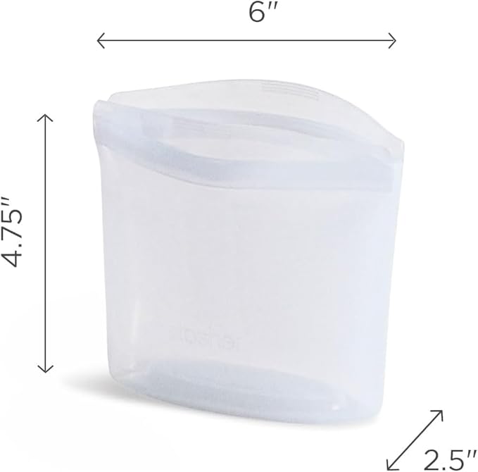 Stasher Premium Reusable Silicone Food Storage Bowl, Deep Ocean, 1-Cup