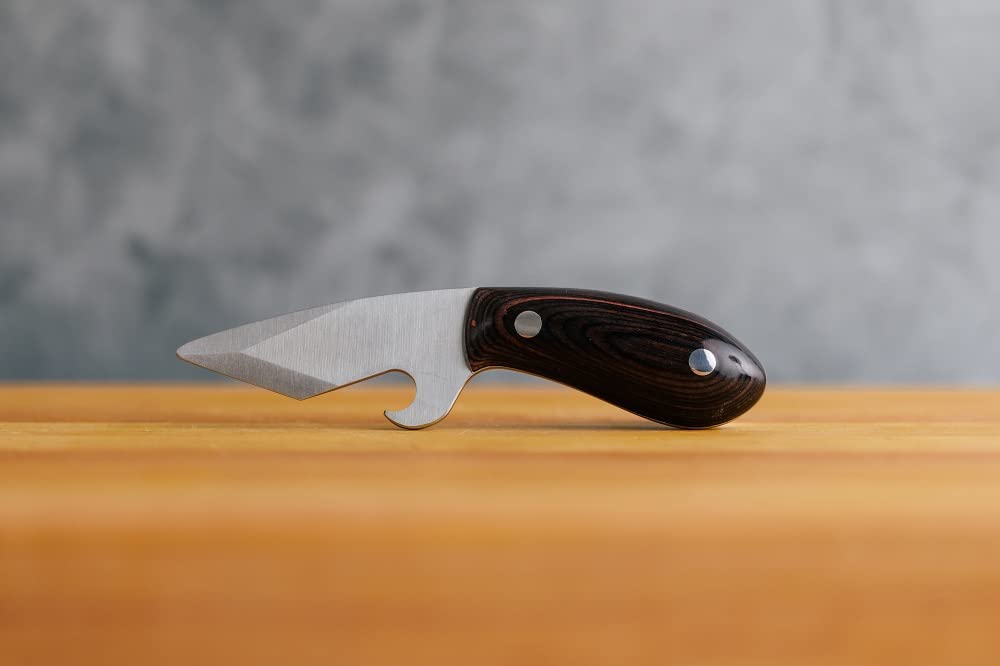 Middleton Made Knives Brew Shucker Oyster Knife with Bottle Opener, Walnut
