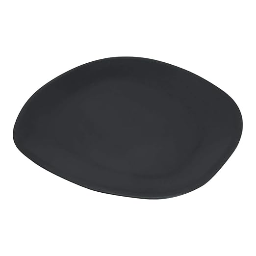 Carlisle FoodService Products Ridge Reusable Plastic Plate Dinner Plate for Home and Restaurant, Melamine, 10.5 Inches