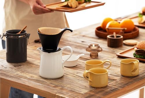 ZERO JAPAN - Bee House Pour Over Coffee Dripper - Ceramic Coffee Maker with Elegant Peek Hole, Drip Cone Brewer Coffee Gifts, Brewing Accessories - Tomato, Standar Size