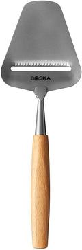 Boska Cheese Slicer Amigo - Slicer for Mature and Aged Cheese - Ergonomic Handle - Stainless Steel - Beech Wood - Non-stick Thanks to BSF Treatment - Also for Slicing Vegetables