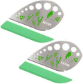 Luxiv Herb Stripper Tool Stainless Steel 9-Hole Leaf Peeler with Knife