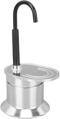 WINXYMIN 50ml Mini Aluminum Moka Pot - Single Tube Espresso Maker, 2.2 fl oz Compact Aluminum Body with Safety Valve & Black Handle, Portable Brewing for Home, Office & Travel