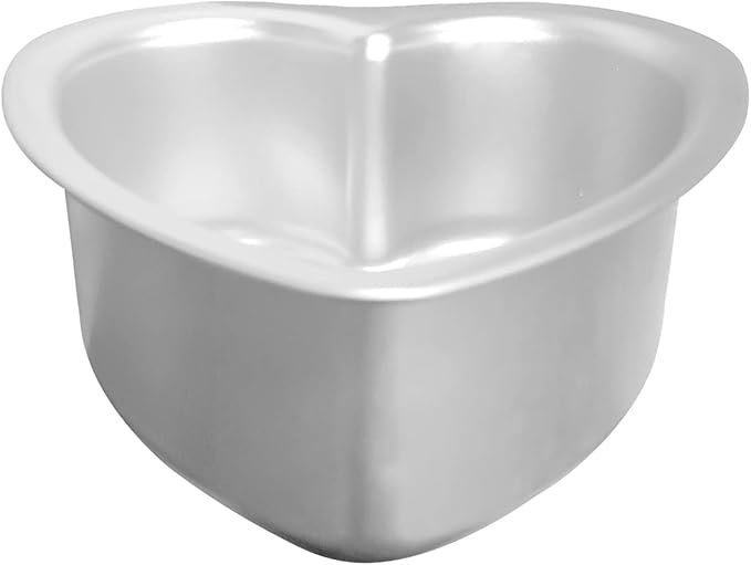 kefyixc Heart Shaped Cake Pan - 6x3 Inch Aluminum Cake Tin for Weddings, Parties, and Family Occasions Make cake pans for 1-2 servings, heart-shaped small cake pan