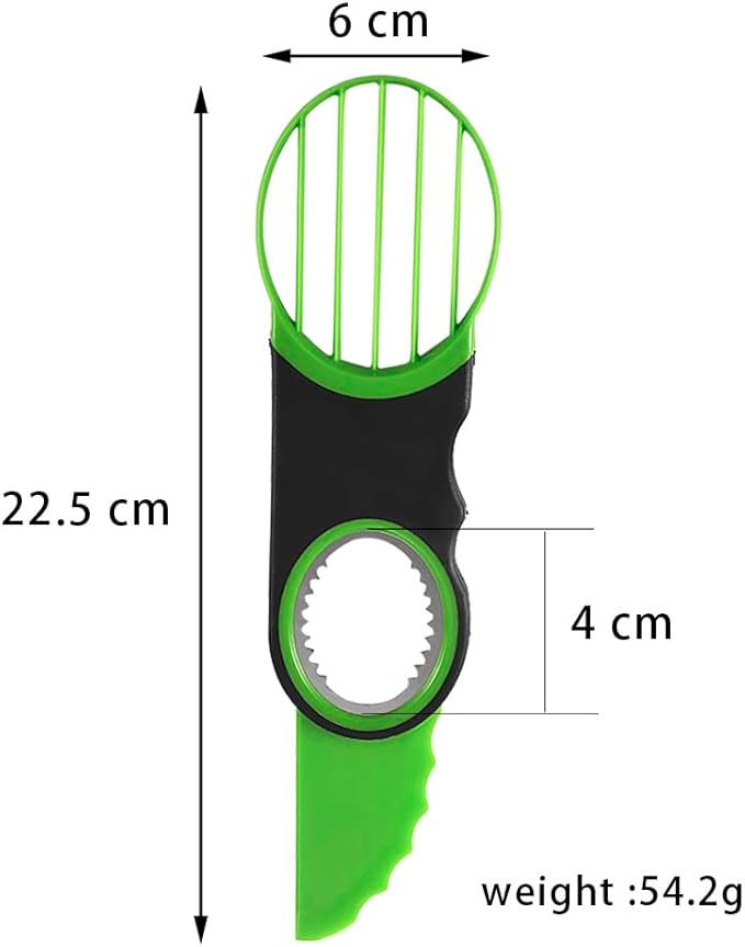 Stainless Steel Avocado Slicer, Corer, and Paring Knife Combo: 3-in-1 Tool - Dishwasher Safe & Heavy Duty