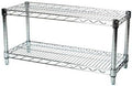 Shelving Inc. 14" d x 36" w Chrome Wire Shelving with 2 Tier Shelves
