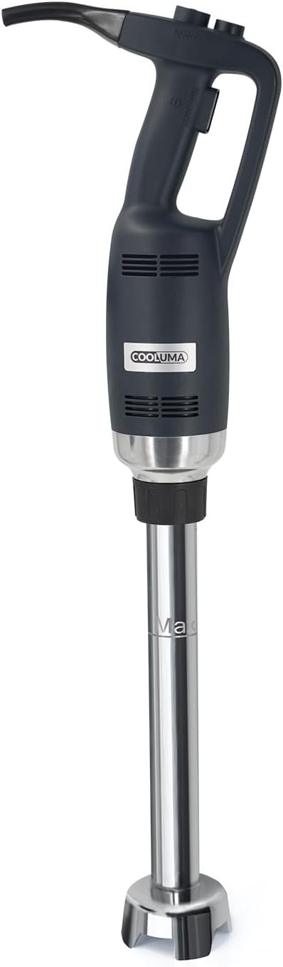 COOLUMA Commercial Immersion Blender, 500W Heavy Huty Hand Blender With 16 Inch Removable Shaft, 6,000-20,000 RPM Variable Speed, Industrial Hand Mixer For Pro Restaurant Kitchen.