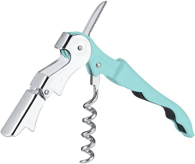 Professional Waiter Corkscrew Wine Openers Set(2PCS), Heavy Duty Stainless Steel Hinges Wine Key for Restaurant Waiters, Sommelier, Bartenders