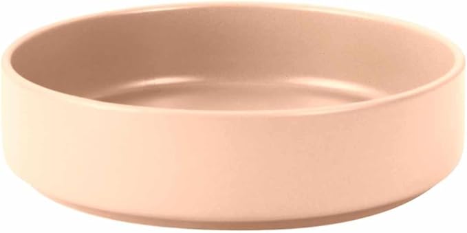 Stone Lain Stella Pasta Bowl 6-Piece Set, Round, Porcelain, Pastel Orange