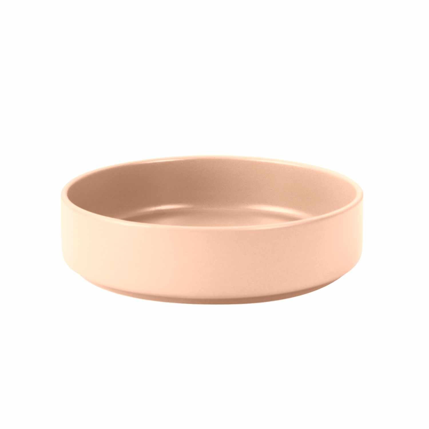 Stone Lain Stella Pasta Bowl 6-Piece Set, Round, Porcelain, Pastel Orange