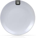 IRESTAURANT PLUS Stoneware Coupe Commercial Grade Dinnerware, Matte White Plate 6.5", Case of 36