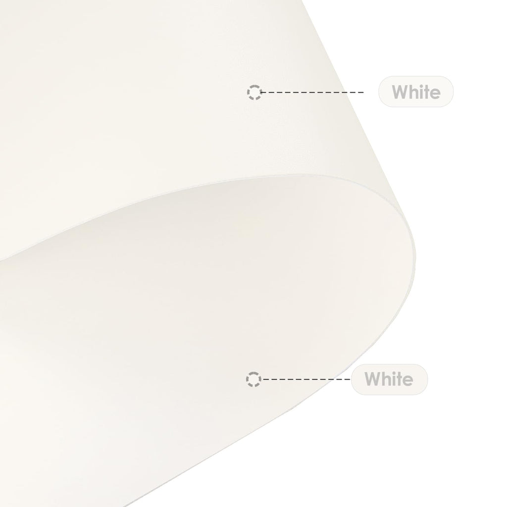 Zinkooat Leather Desk Mat,1.8mm Thick,12x60 Inch Desk Cover,Desk Protector Mat,Dresser Cover Top,Vanity Protector Mat,Vanity Cover,Vanity Cover Top Protector(White+White,12×60)