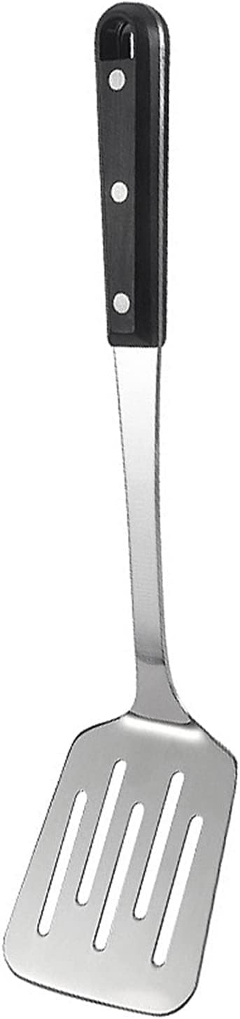 FONGLUAN Stainless Steel Cooking Slotted Turner/Spatula Heat-Resistant POM Handles Heavy Duty Metal Kitchen Spatulas For Cooking & Serving