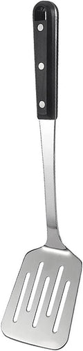 FONGLUAN Stainless Steel Cooking Slotted Turner/Spatula Heat-Resistant POM Handles Heavy Duty Metal Kitchen Spatulas For Cooking & Serving