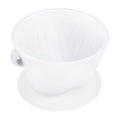 Segarty Pour Over Coffee Maker, Single Cup White Ceramic Coffee Dripper, Size No.2 Reusable Filter Cone Drip Holder Slow Brewer with 3 Holes Flat Bottom for Home, Office, Travel, Camping